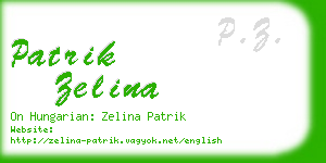 patrik zelina business card